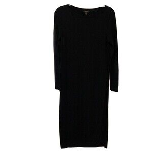 Halogen Womens Size Small Black Wool Blend Sweater Dress